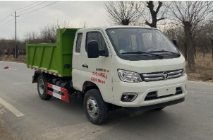 Safe self dumping garbage truck