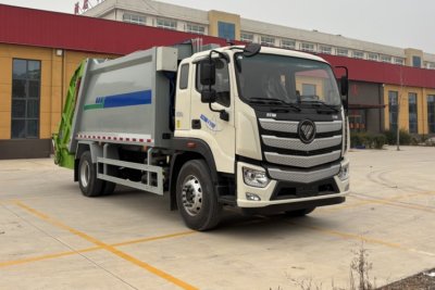 Compressed garbage truck