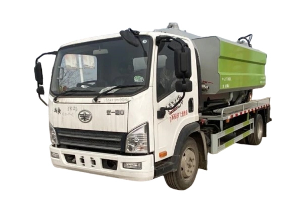 8-кубовая очистительная и всасывающая тележка