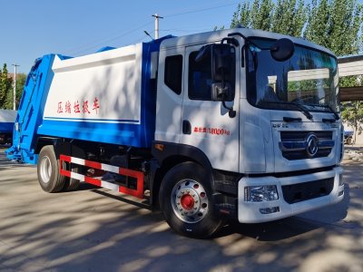 Compressed garbage truck