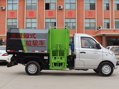hanging bucket garbage truck