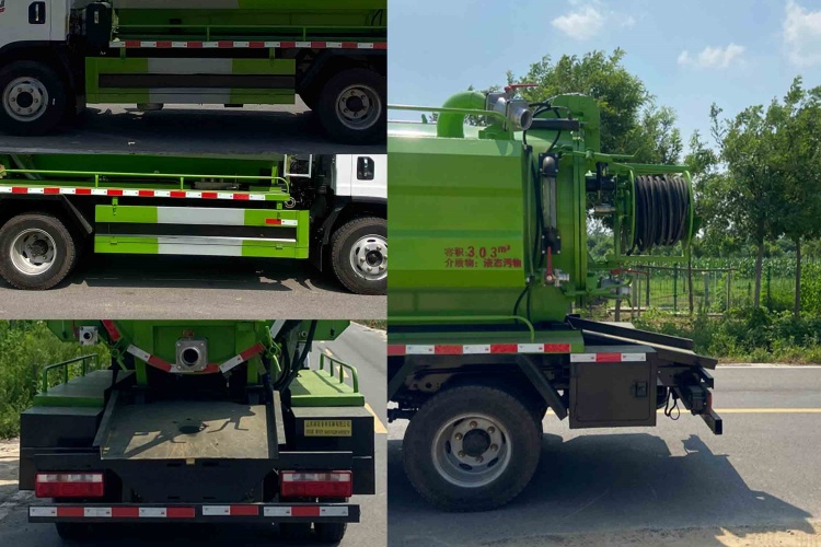 6 cubic cleaning and suction truck