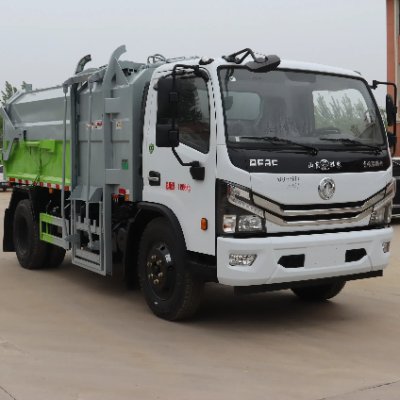 Hanging A Bucket Garbage Truck