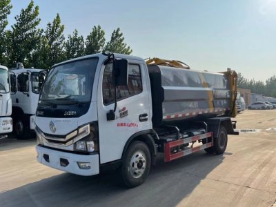 hanging garbage truck